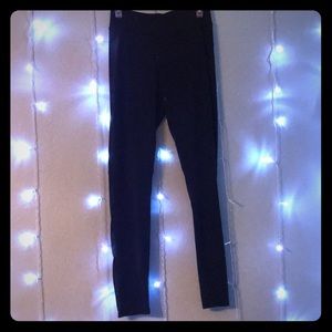 Popfit black leggings with mesh